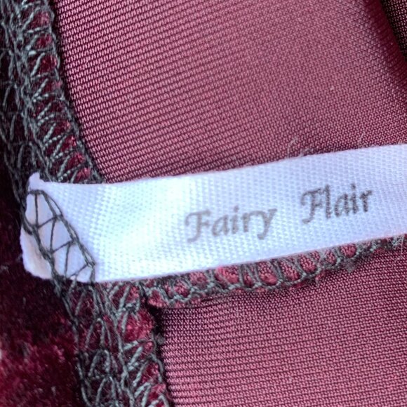 Fairy Flair Velour Long Sleeve Bell Cuff Pixie Robe Sz XS - Picture 6 of 16